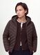 Ultralight purple quilted hooded jacket with zip, regular fit_0