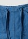 Light blue pure cotton denim shorts with elasticated waist, regular fit_5