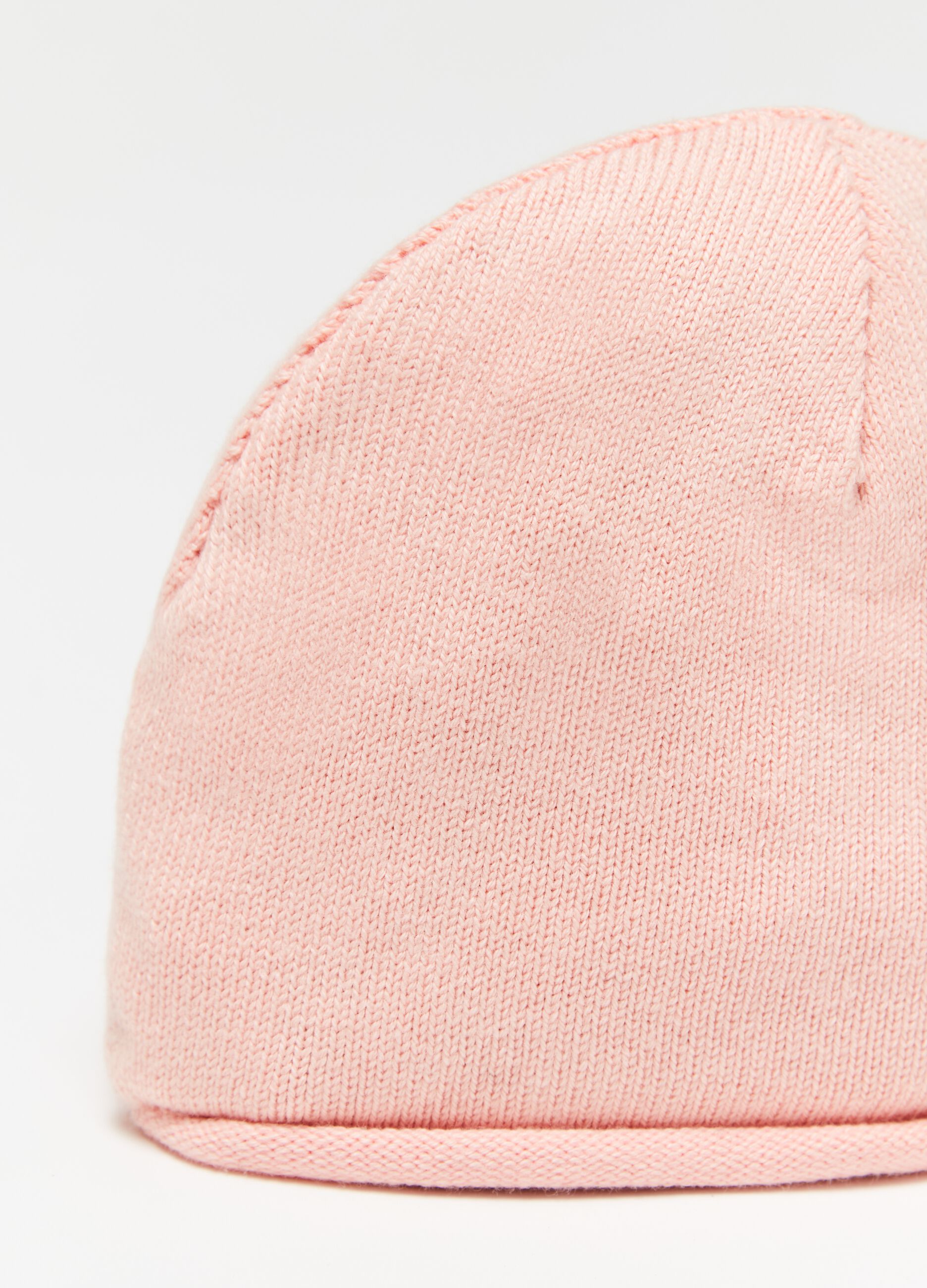 Knitted organic cotton hat