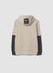 Beige cotton-blend hoodie_2