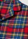Red and navy organic cotton pyjamas with collar, regular fit_1