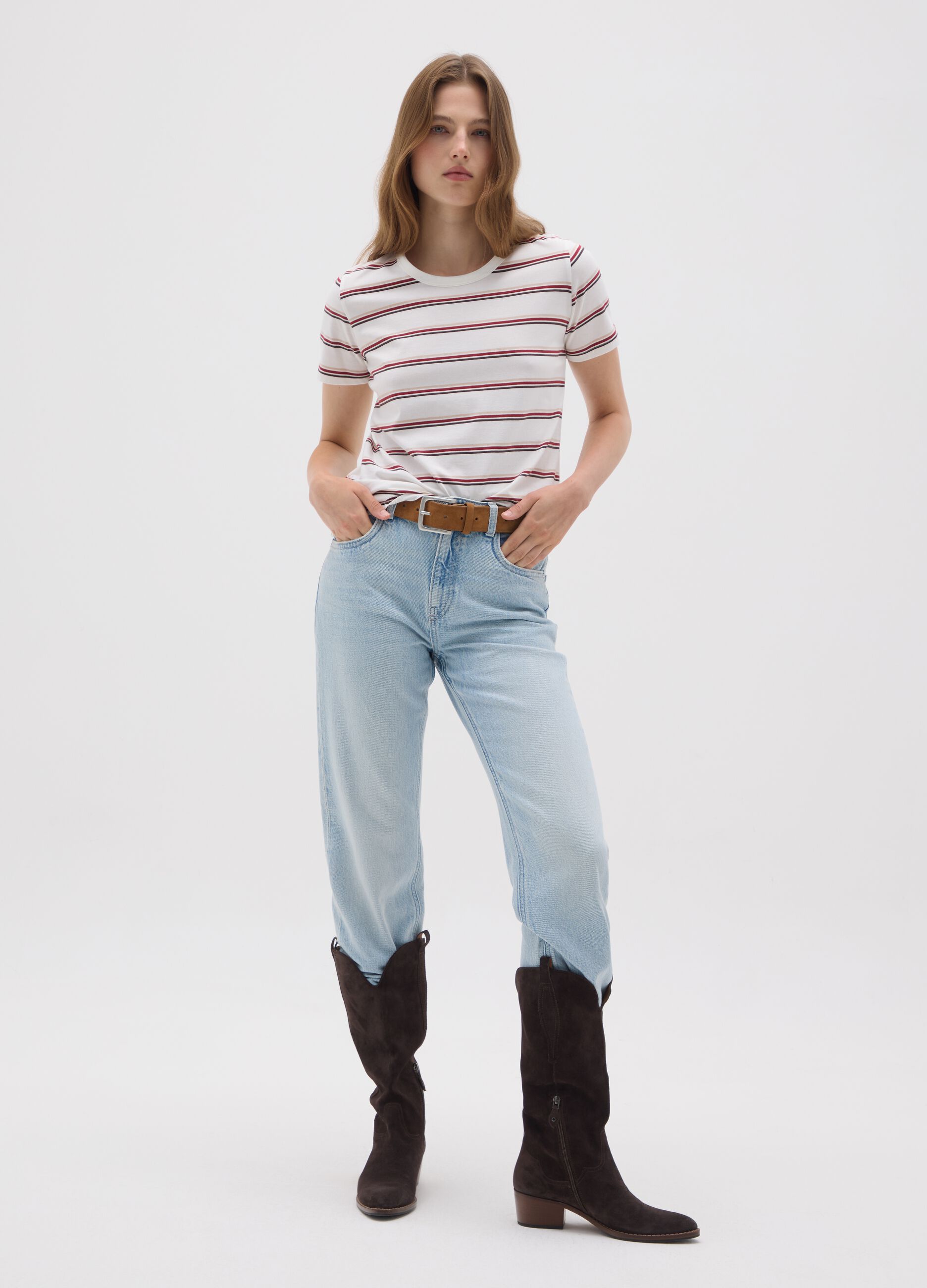 Women's Multicolour Pure Cotton T-Shirt