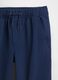 Blue Stretch Fabric Trousers for Kids_4