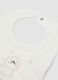 2-pack of pink and white organic cotton-blend bibs with embroidery_1