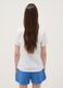 Wei&szlig;es T-Shirt aus reiner Baumwolle mit Frontprint, Regular Fit_3