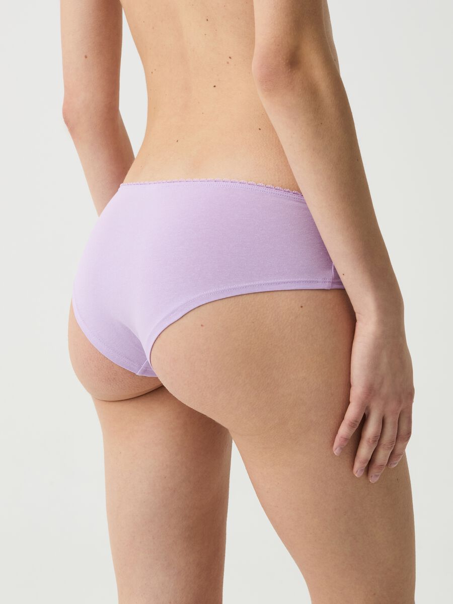 Five-pack stretch organic cotton French knickers_1