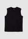 Black pure cotton vest_4