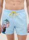 Mehrfarbig gestreifte Badehose mit Popeye-Motiv_1