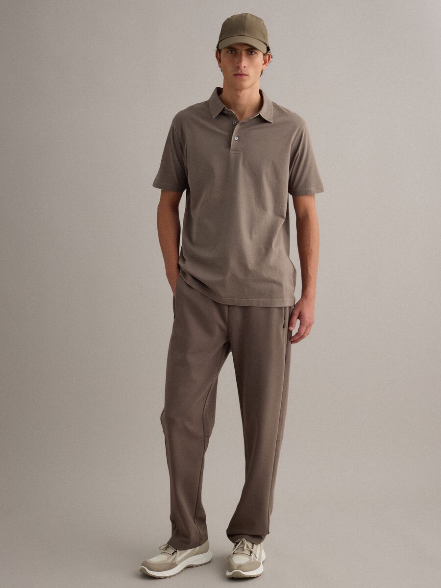 Brown cap with adjustable visor_3
