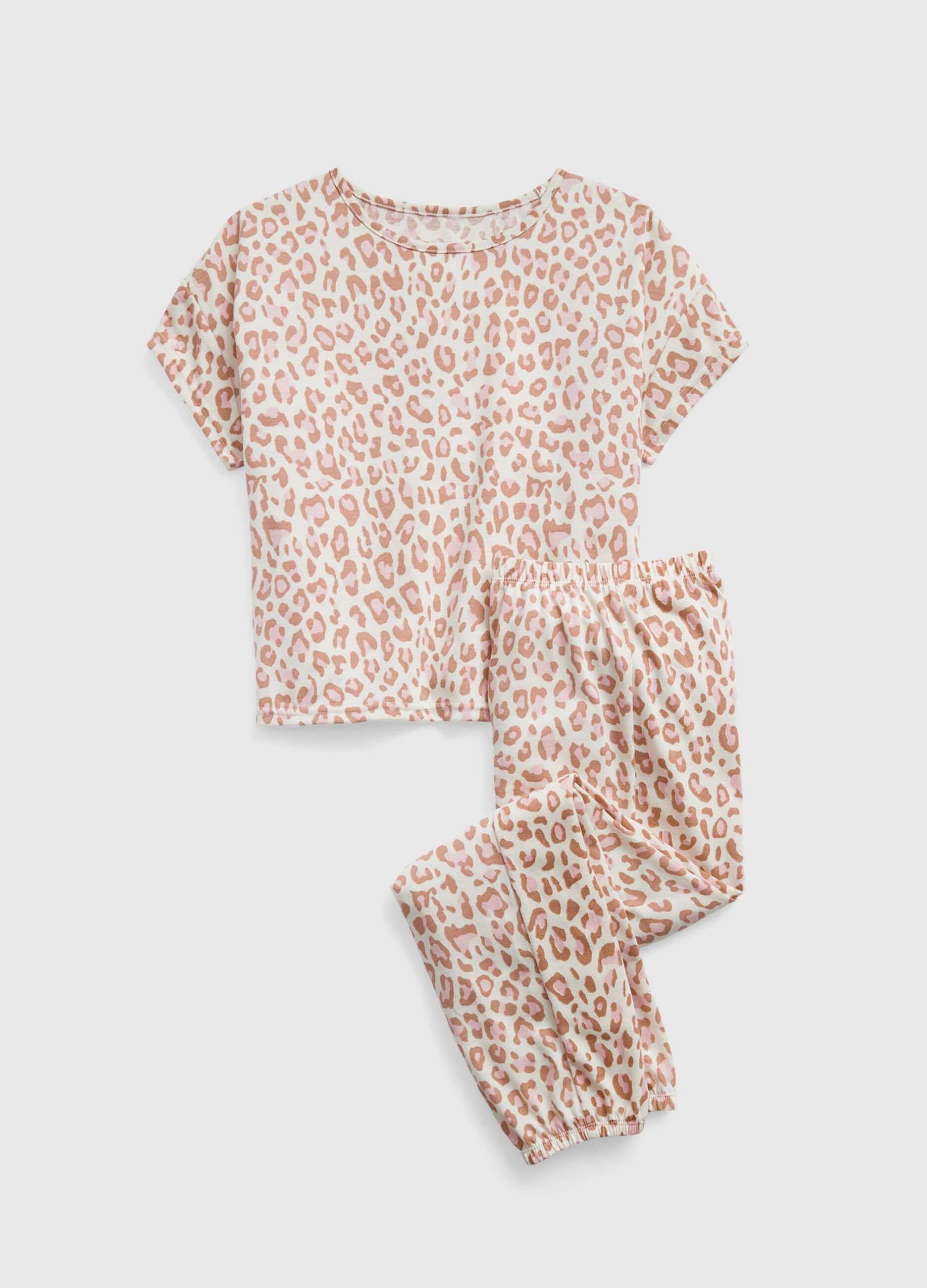 Pijama con estampado animal print