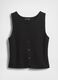Black cotton blend waistcoat_4