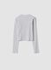 T-shirt grigia in cotone organico e viscosa elasticizzata con strass_2