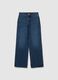 Geradlinige blaue Jeans aus reinem Baumwolle_4