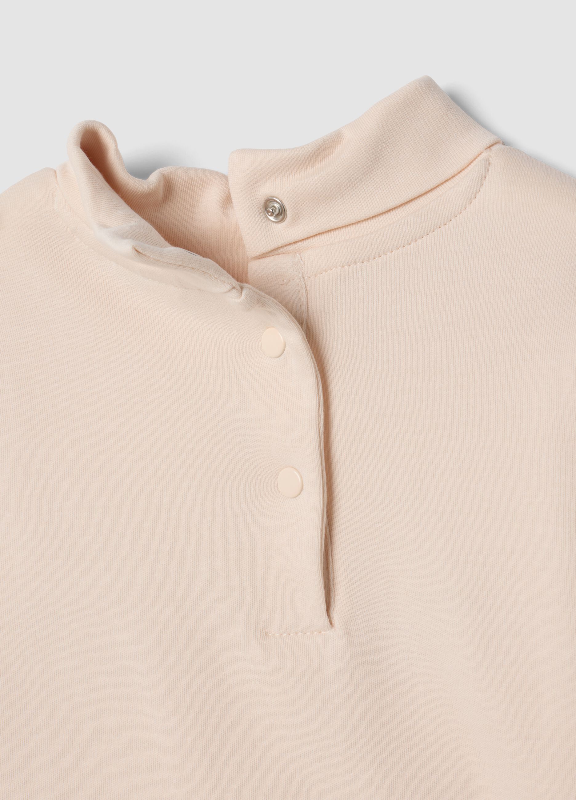 Pink organic cotton T-shirt with winter print