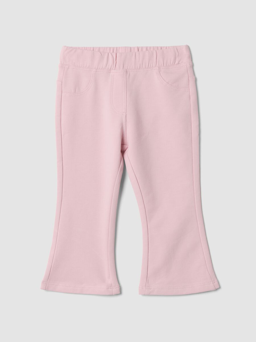 Rosa Hose aus elastischer Bio-Baumwolle_0