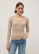 Langarmshirt aus reinem Baumwolle Beige Regular Fit_0