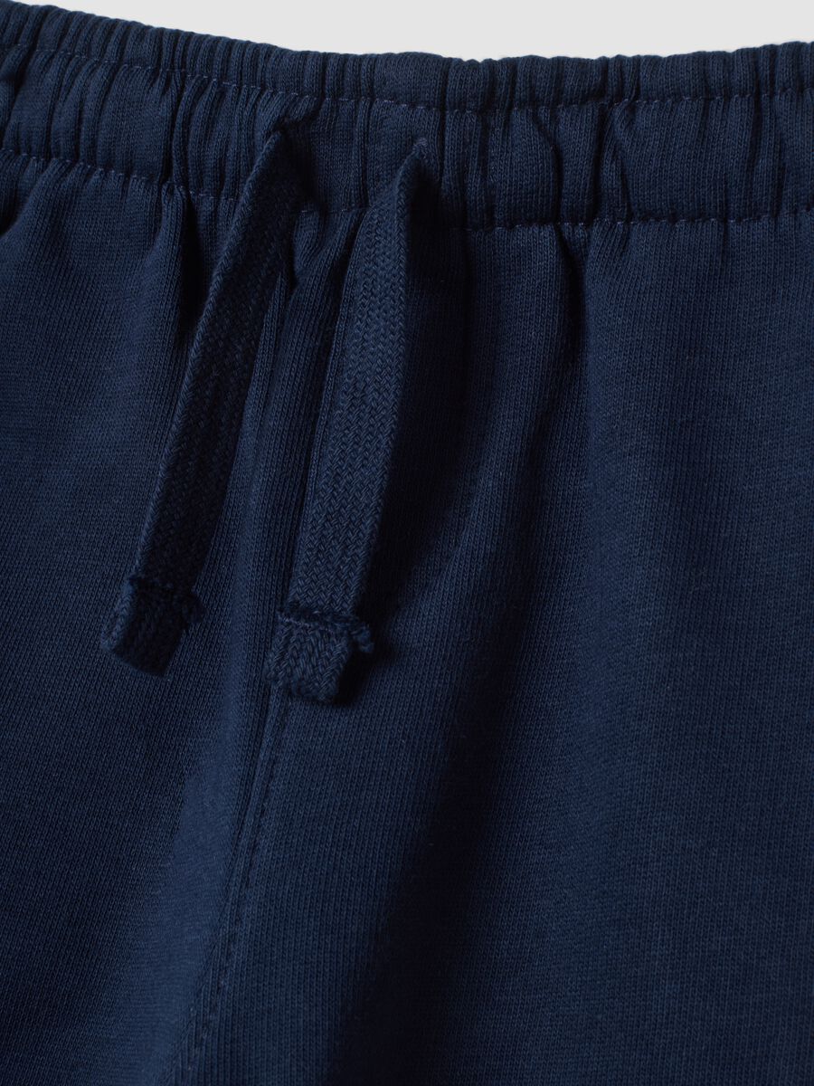 Blue pure cotton over-fit trousers with dinosaur print_3