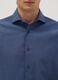 Blue pure cotton shirt with French collar, regular fit, easy iron_1
