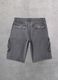 Washed Grey Cargo Shorts_5