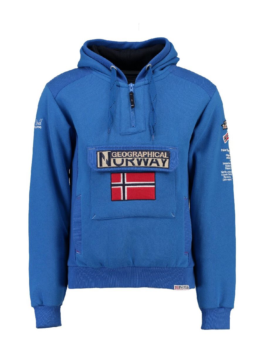 Geographical Norway half-zip sweatshirt with hood_0
