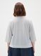 Grey stretch fabric regular fit t-shirt_3