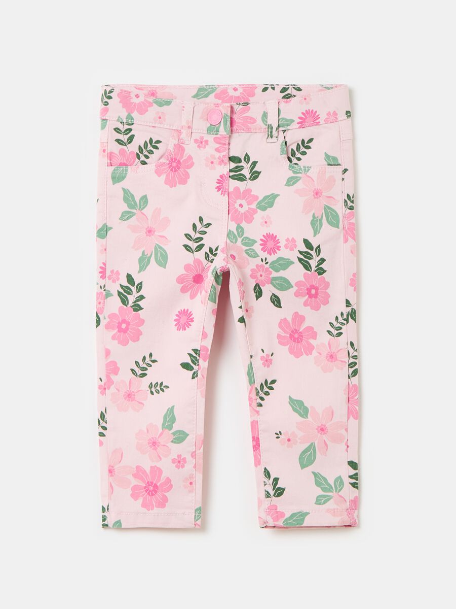 Trousers with floral pattern_0