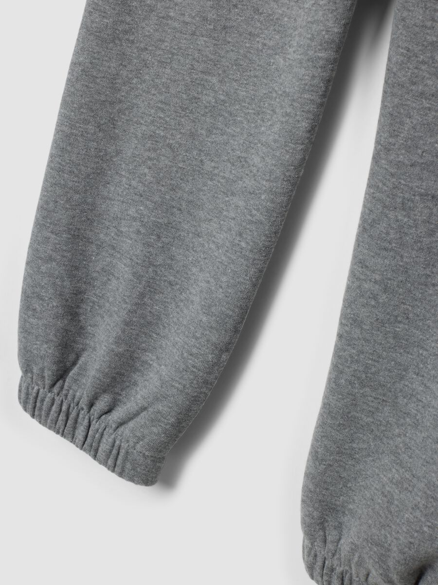 Grey organic cotton joggers, regular fit_3