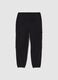 Black stretch cotton cargo trousers for boys_4