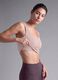 Pink cropped top in stretch fabric_1
