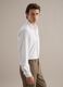 White Slim Fit Long Sleeve Shirt with Classic Collar_0