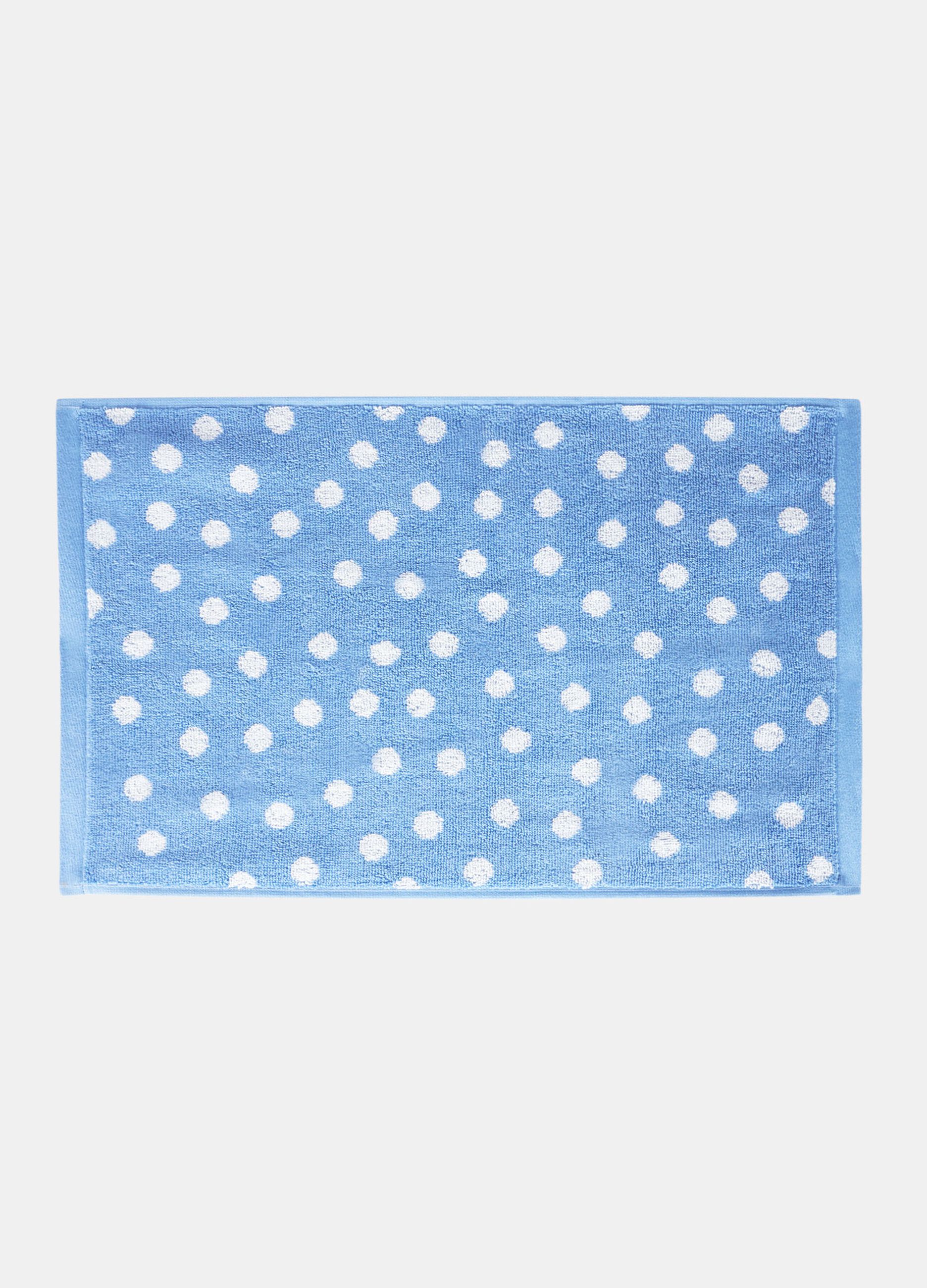 Guest towel in polka dot cotton