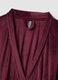 Purple stretch-fabric dressing gown with tie belt_1