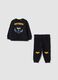Black Batman-themed oversized jogging set in 100% organic cotton_0
