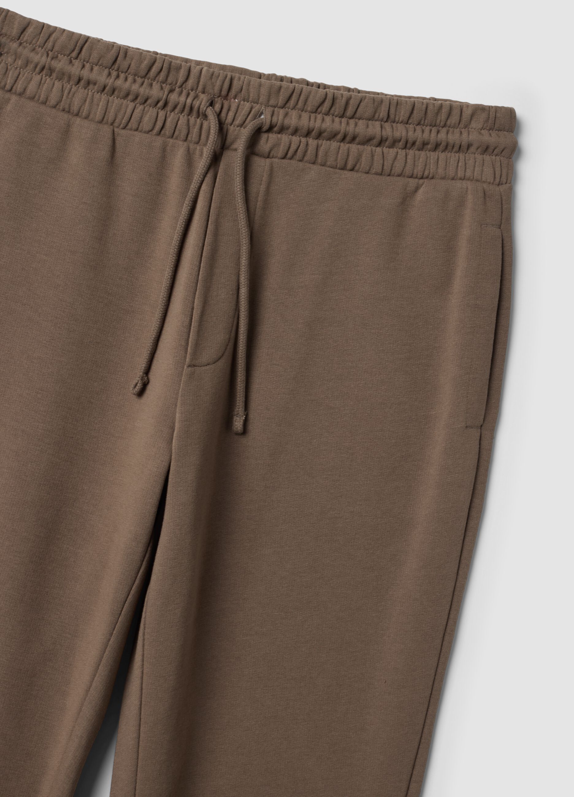 Braune Joggerhose aus Baumwollmix, Regular Fit
