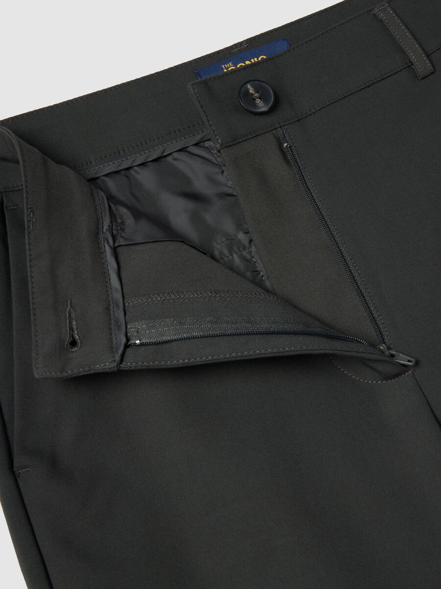 Stretch Grey Trousers Regular Fit_5