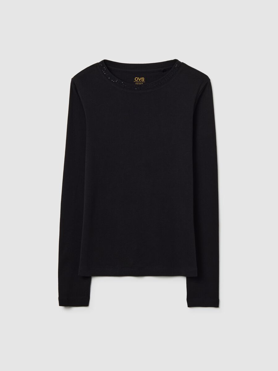 Pure Cotton Black Regular Fit T-Shirt_4