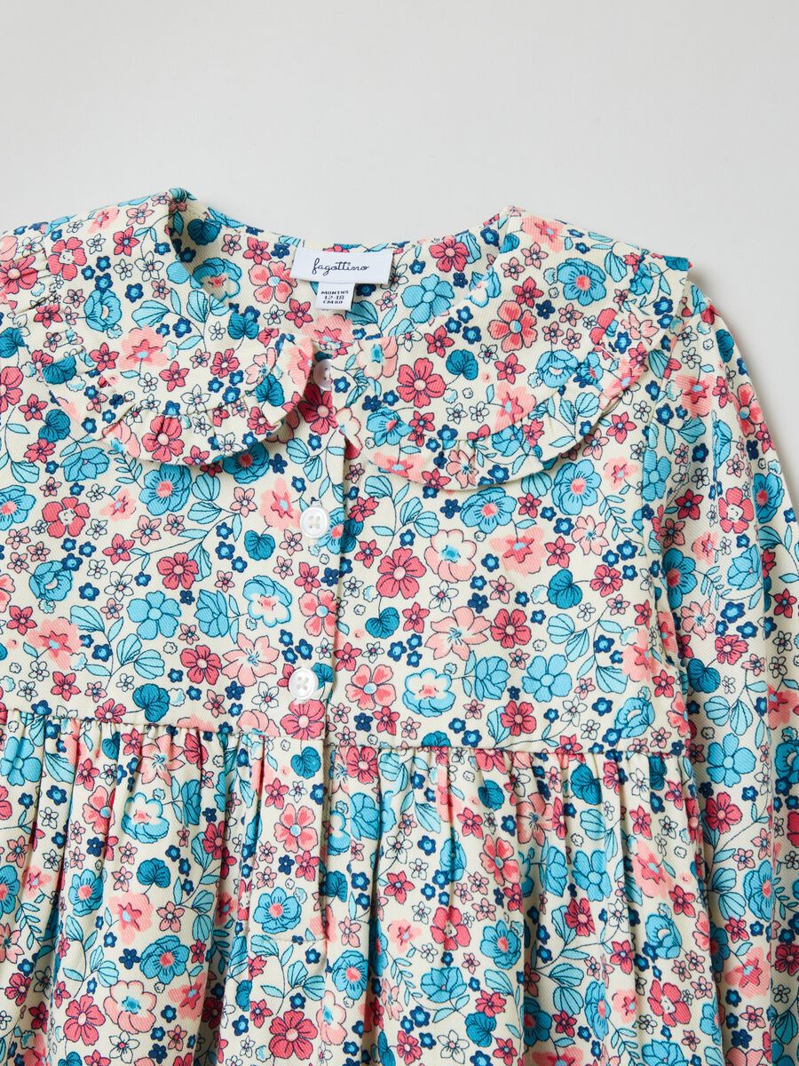 Viscose dress with floral pattern_2
