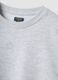 Girls&rsquo; grey 100% cotton sweatshirt with star, relaxed fit_2