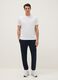 Blue regular fit trousers with elasticated waist_0