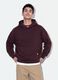 Red pure cotton oversized hoodie_0