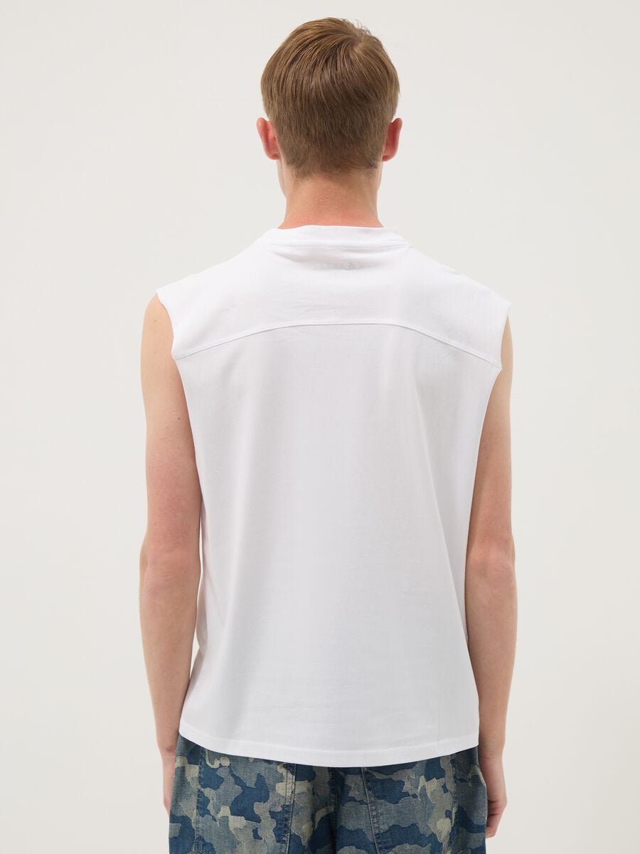 Camisola de al&ccedil;as branca em algod&atilde;o puro &ndash; corte regular_3