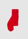 Red Baby Tights in Stretch Cotton_0