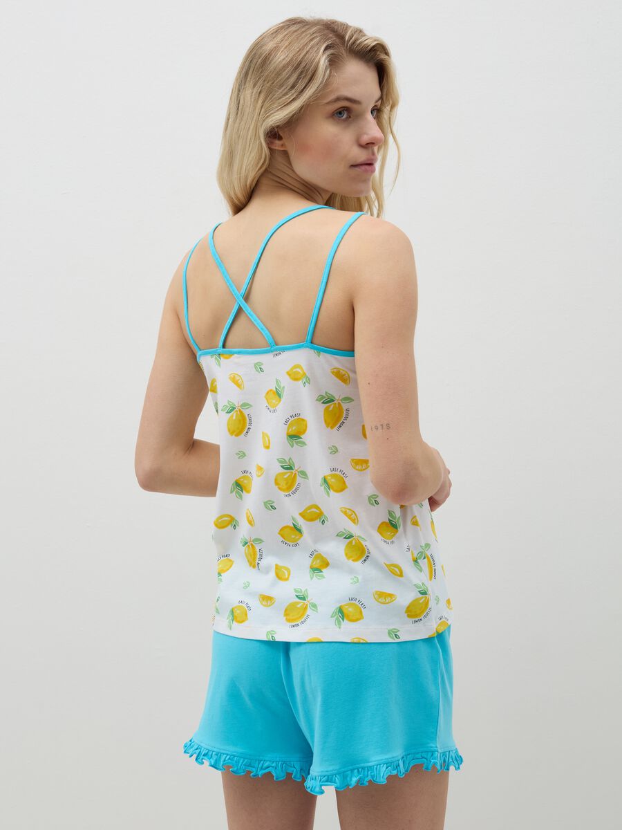 Short pyjamas with lemons print_2