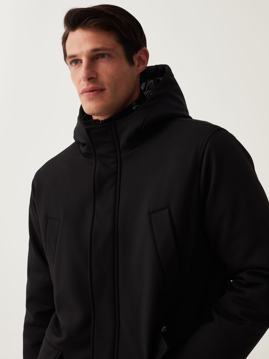 LESS IS BETTER padded parka with hood_1