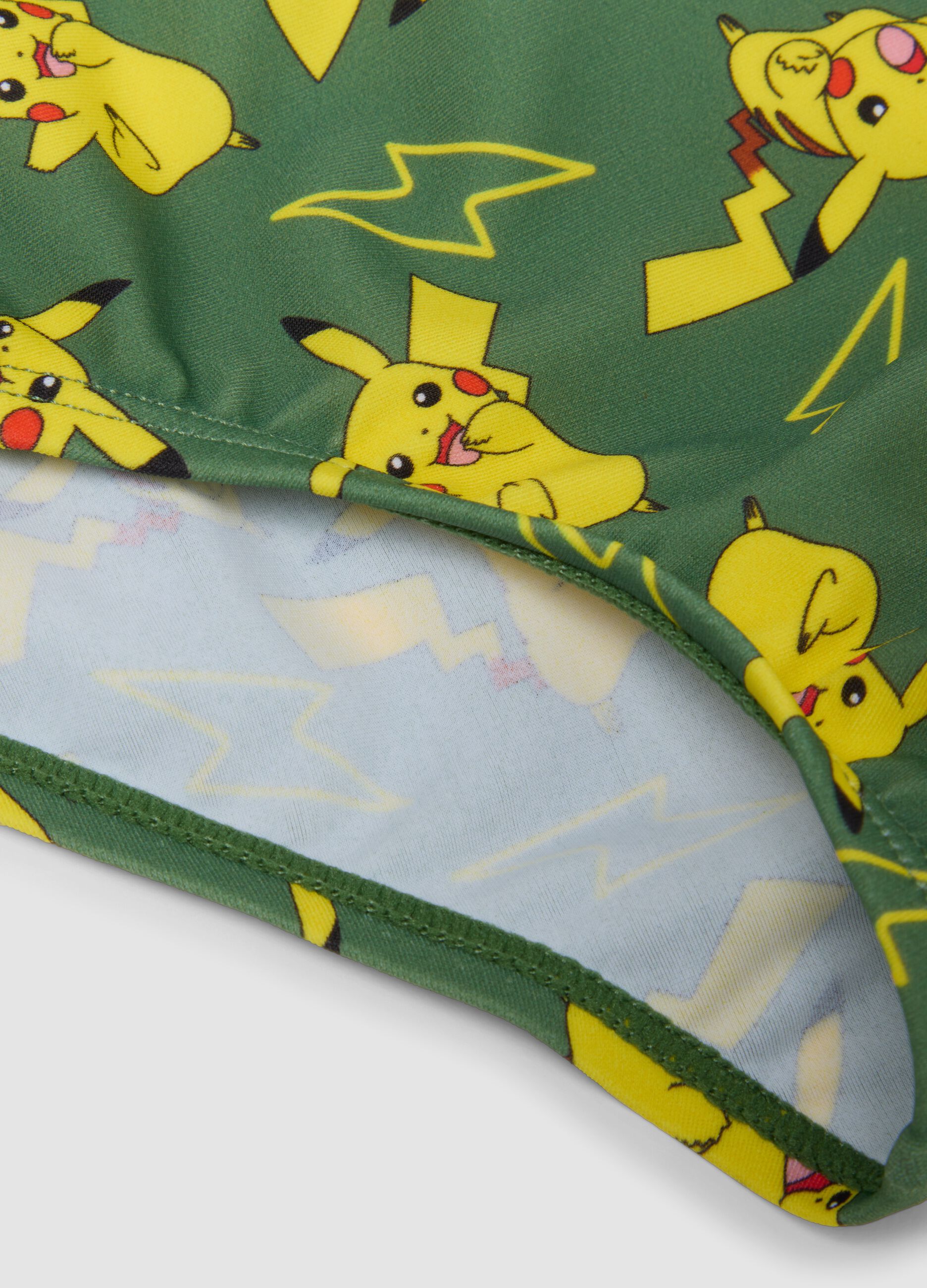 Slip mare verde in tessuto elasticizzato per bambino