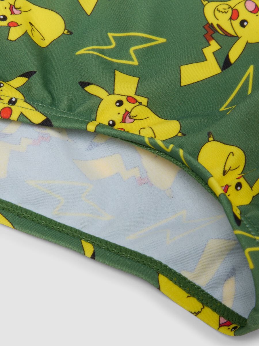 Slip mare verde in tessuto elasticizzato per bambino_3