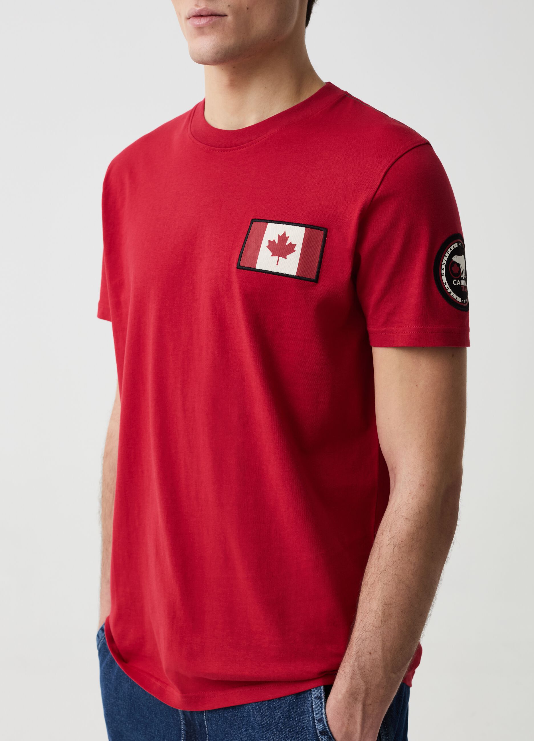 T-shirt with Canada Trail print and patch