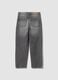 Grey pure-cotton baggy-fit jeans for boys_1