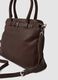 Brown handbag with double handles and shoulder strap_2