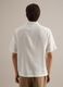 White short sleeve pure linen shirt regular fit_3